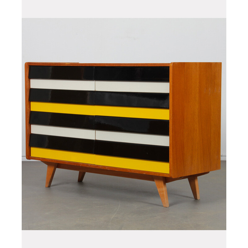 Vintage chest of drawers U-453 in lacquered wood by Jiri Jiroutek for Interier Praha, Czech Republic 1960s