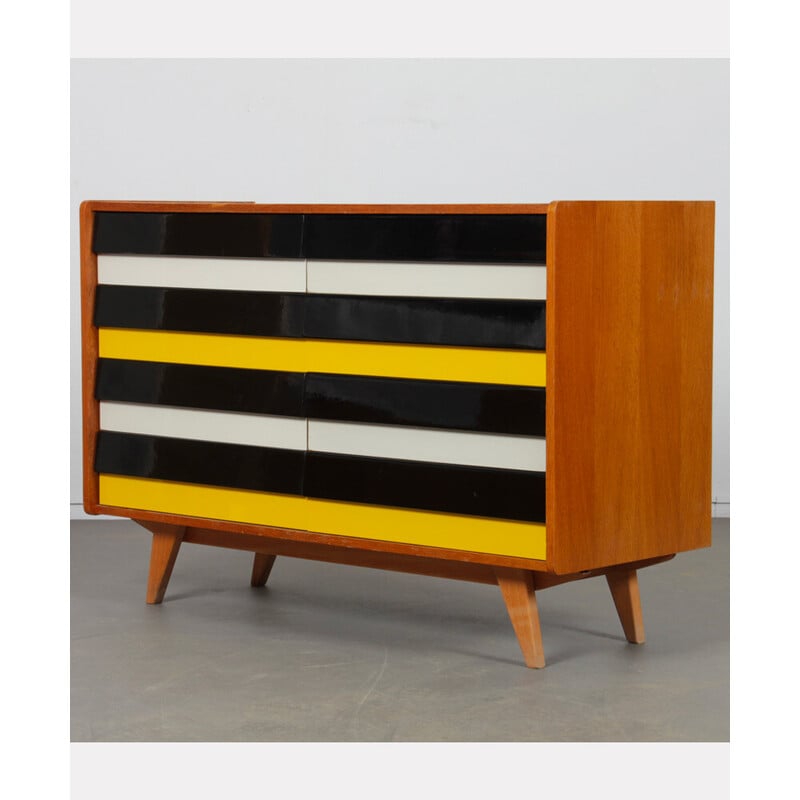 Vintage chest of drawers U-453 in lacquered wood by Jiri Jiroutek for Interier Praha, Czech Republic 1960s
