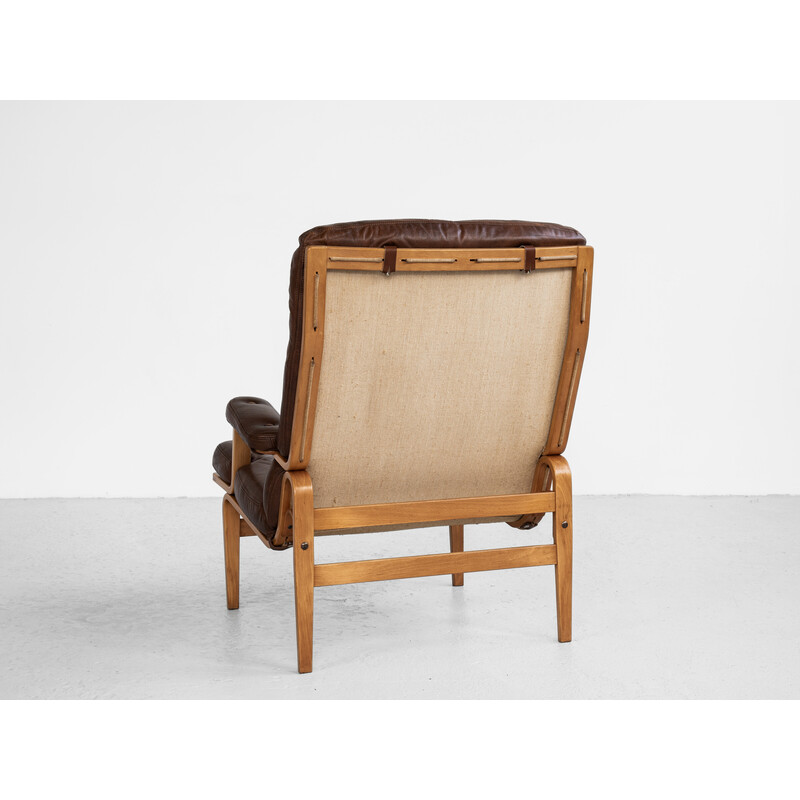 Fauteuil lounge vintage par Bruno Mathsson pour Dux, Suède 1960