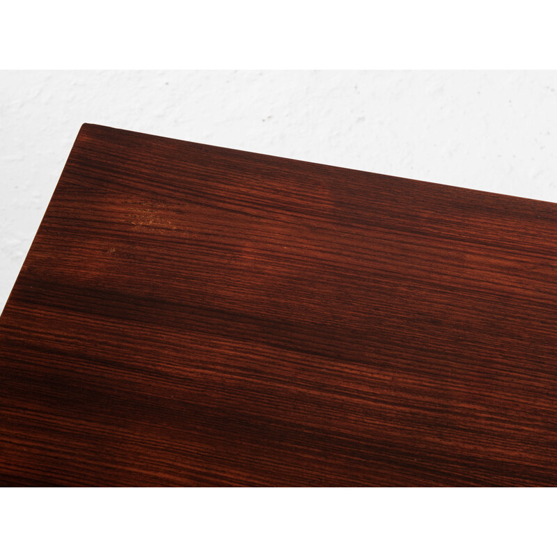 Mesa de café Vintage Rosewood de Severin Hansen para Haslev, Dinamarca Anos 60