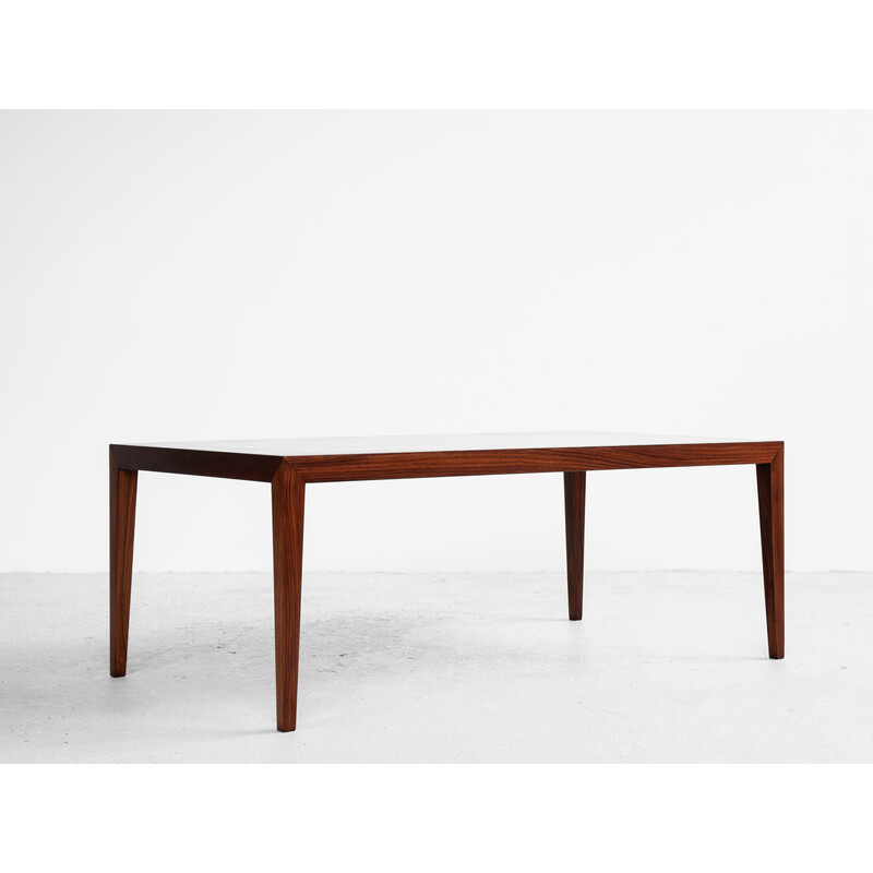 Vintage rosewood coffee table by Severin Hansen for Haslev, Denmark 1960s