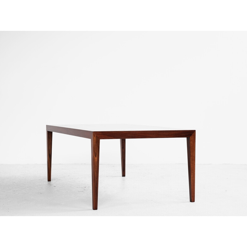 Mesa de café Vintage Rosewood de Severin Hansen para Haslev, Dinamarca Anos 60