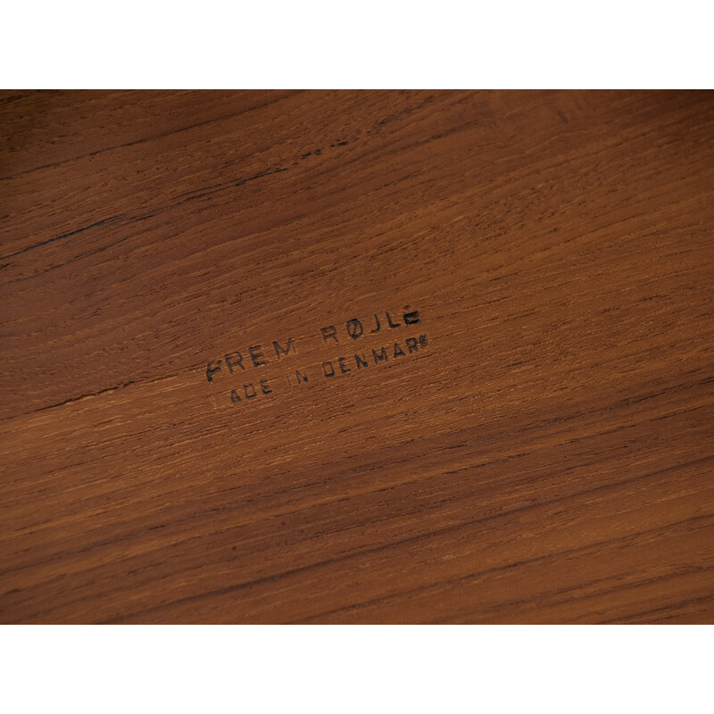 Vintage teak console by Poul Volther for Frem Røjle, Denmark 1960s