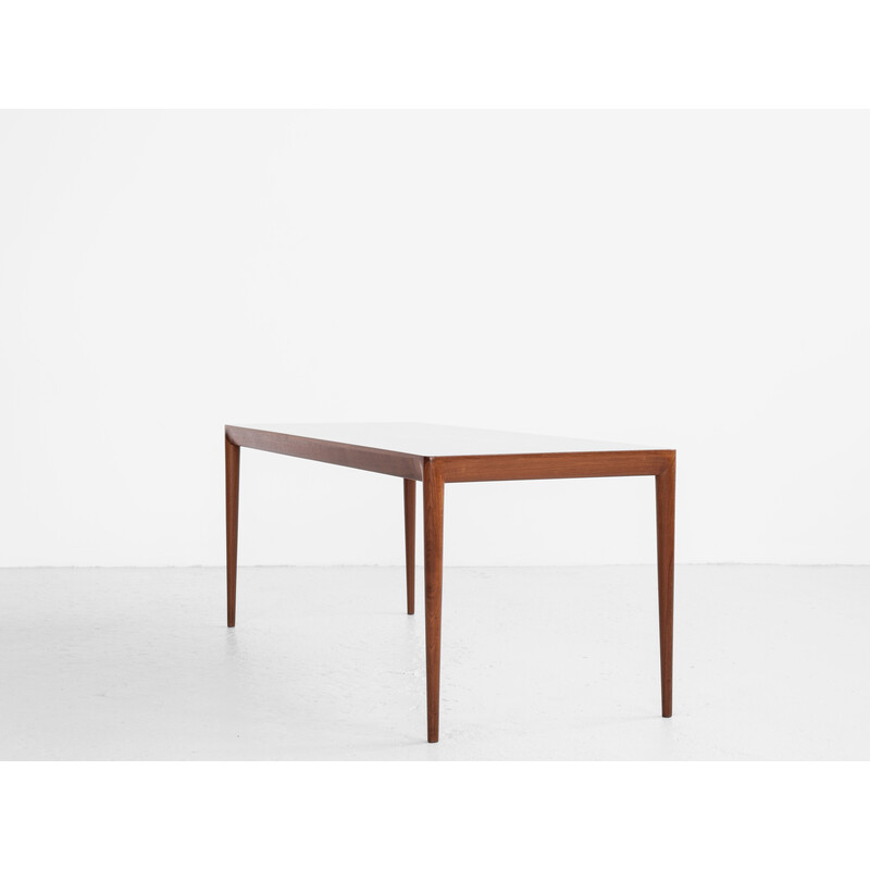 Mesa de café Vintage teak por Erik Riisager Hansen para Haslev, Dinamarca Anos 60