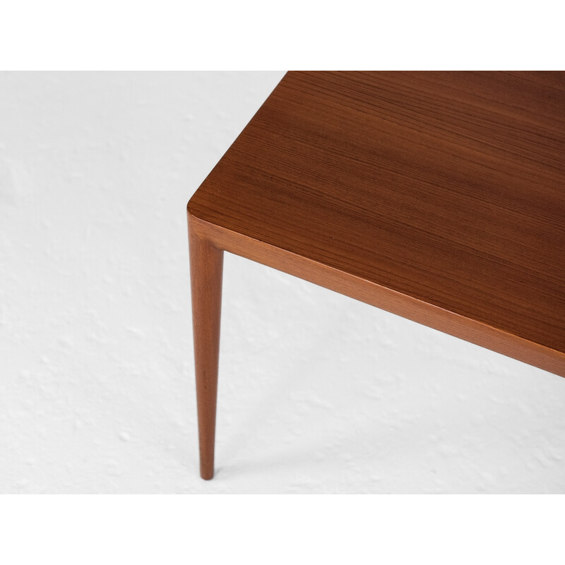 Vintage teak coffee table by Erik Riisager Hansen for Haslev, Denmark 1960s