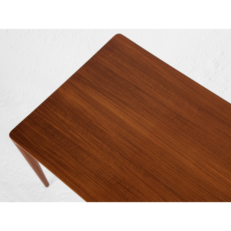 Mesa de café Vintage teak por Erik Riisager Hansen para Haslev, Dinamarca Anos 60