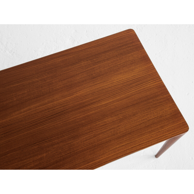 Mesa de café Vintage teak por Erik Riisager Hansen para Haslev, Dinamarca Anos 60