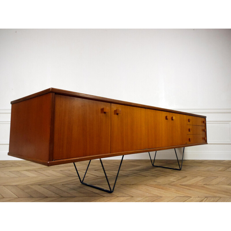 Vlegs Sideboard with steel and V legs - 1950s