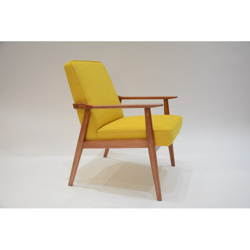 Polish yellow armchair - 1960s