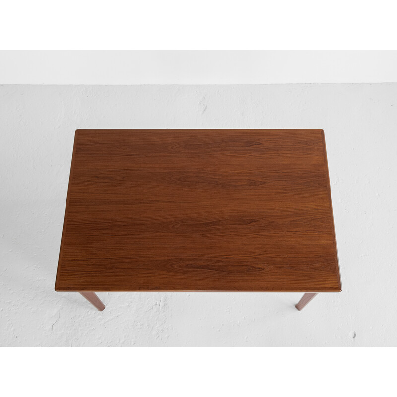 Vintage rectangular extendable table in teak, Denmark 1960s