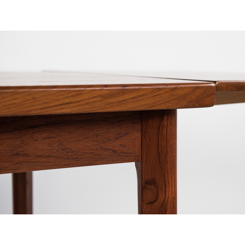 Vintage rectangular extendable table in teak, Denmark 1960s