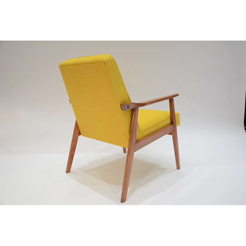 Polish yellow armchair - 1960s