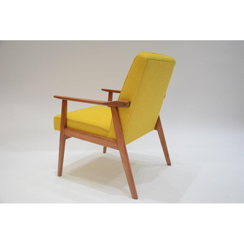 Polish yellow armchair - 1960s