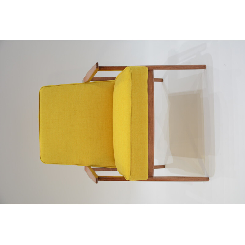 Polish yellow armchair - 1960s