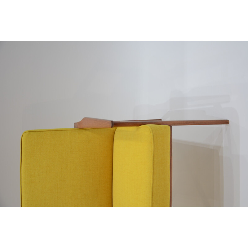 Polish yellow armchair - 1960s