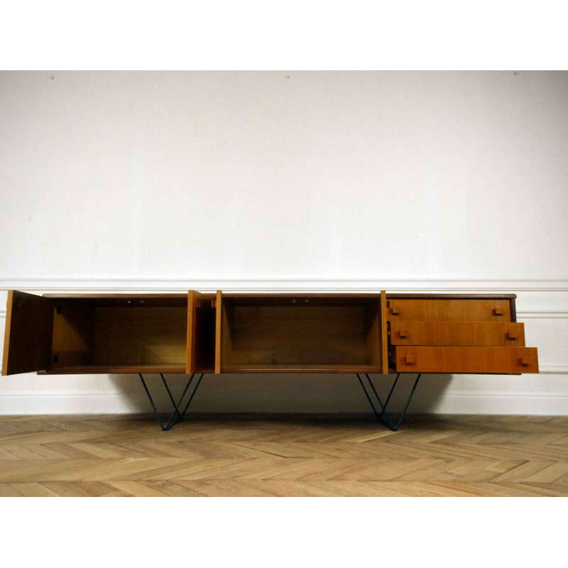 Vlegs Sideboard with steel and V legs - 1950s