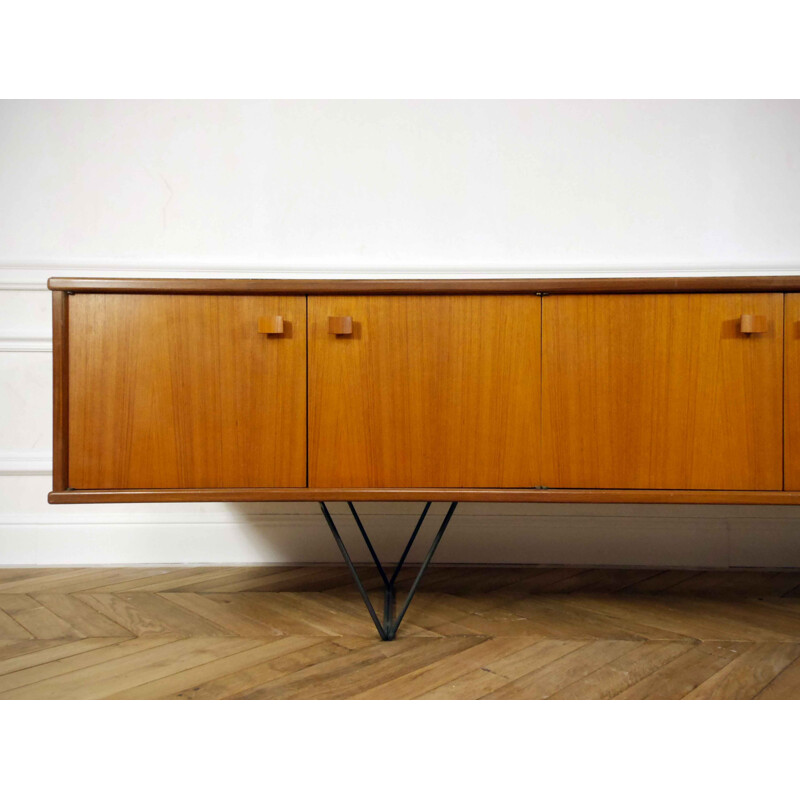 Vlegs Sideboard with steel and V legs - 1950s
