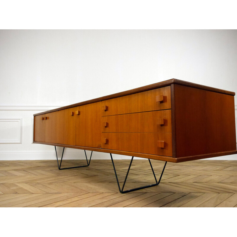 Vlegs Sideboard with steel and V legs - 1950s