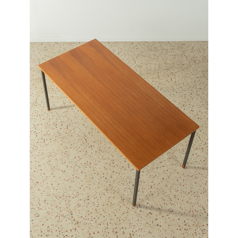 Mesa de centro de teca Vintage de Wilhelm Renz para Metallbau Veyhl, Alemanha Anos 60