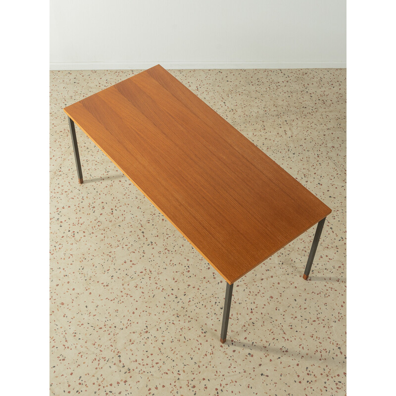 Vintage teak coffee table by Wilhelm Renz for Metallbau Veyhl, Germany 1960s