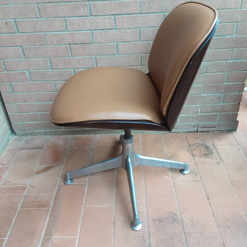 Fauteuil de bureau vintage par Ico Parisi pour Mim, 1960