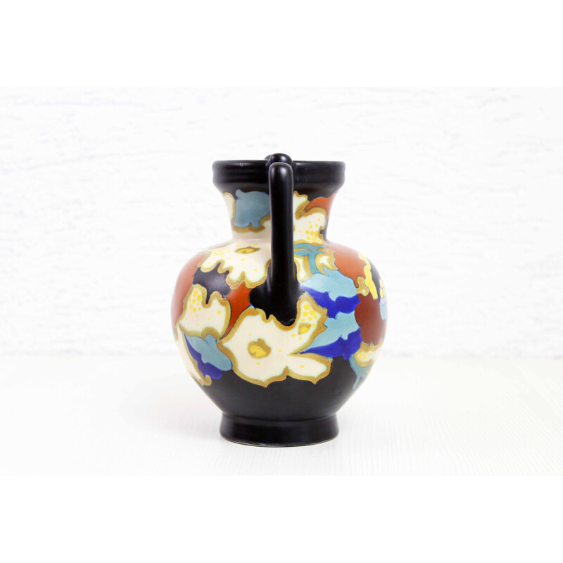 Vintage Art Nouveau vase by Lydia Gouda, Holland