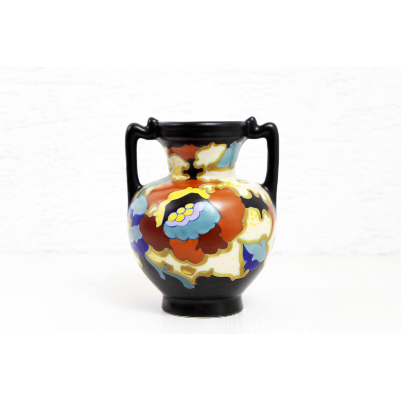 Vase vintage Art Nouveau de Lydia Gouda, Hollande