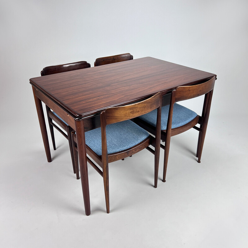 Vintage rosewood dining set, 1960s