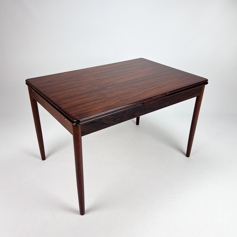 Vintage extendable rosewood table, 1960s