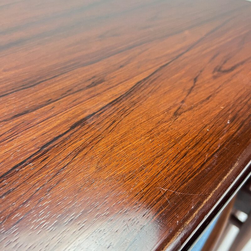 Vintage extendable rosewood table, 1960s