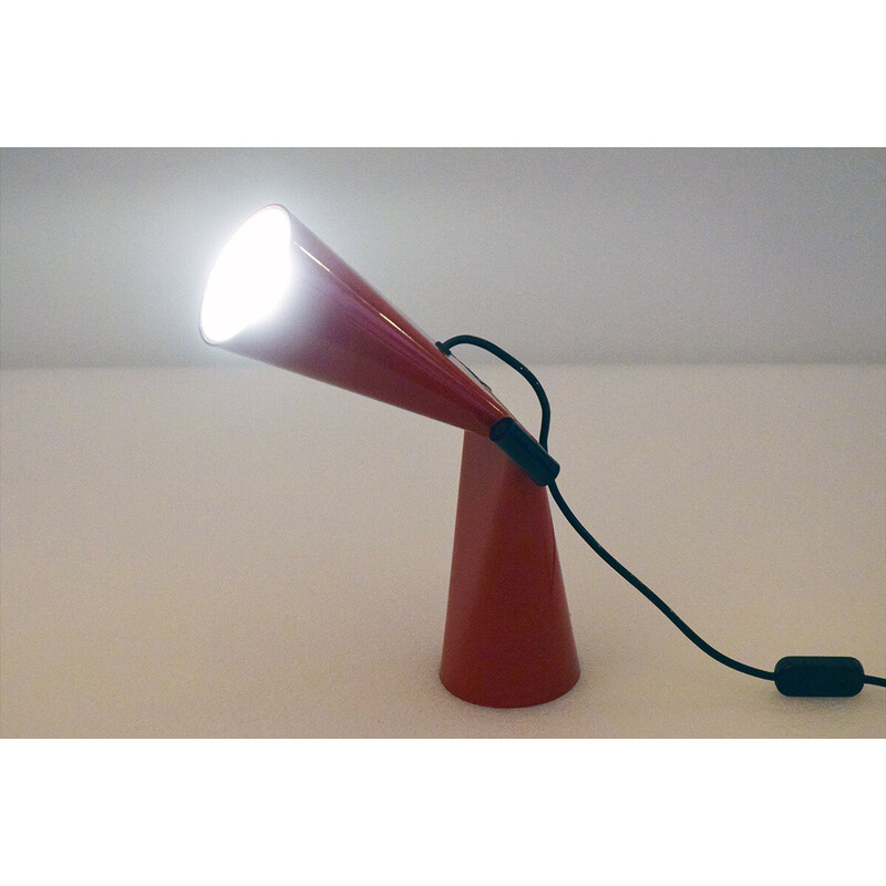 Vintage "Bowling" table lamp by Cesare Leonardi and Franca Stagi for Lumenform, 1970s