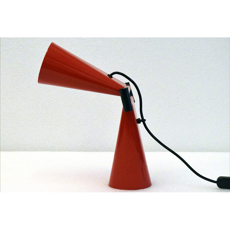 Vintage "Bowling" table lamp by Cesare Leonardi and Franca Stagi for Lumenform, 1970s