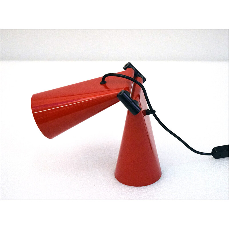 Vintage "Bowling" table lamp by Cesare Leonardi and Franca Stagi for Lumenform, 1970s