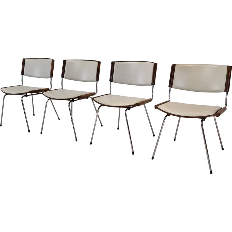Conjunto de 4 cadeiras de jantar "Badminton" da Nanna Ditzel para Kolds Savvaerk, Dinamarca nos anos 60
