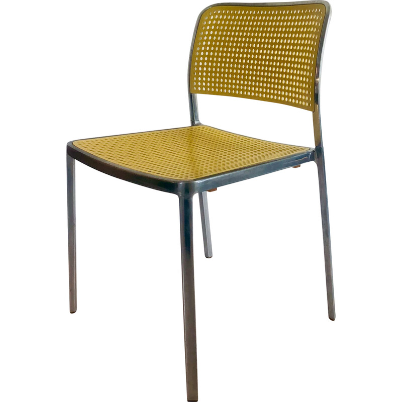 Audrey" gele vintage stoel van Piero Lissoni voor Kartell, Italië 2000