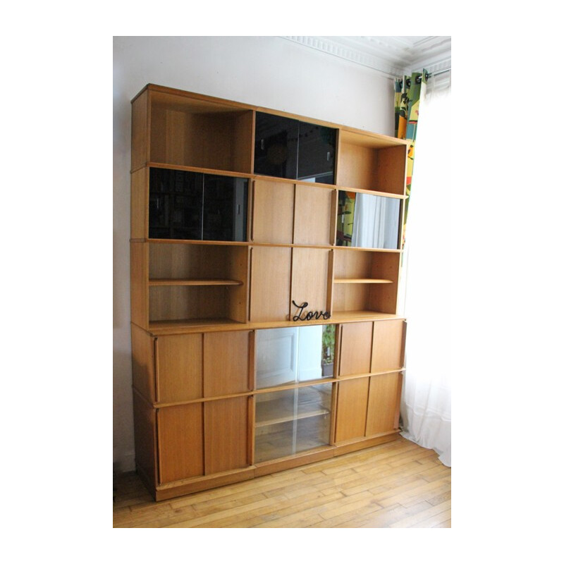 Mid-century modular bookcase Oscar - 1950s