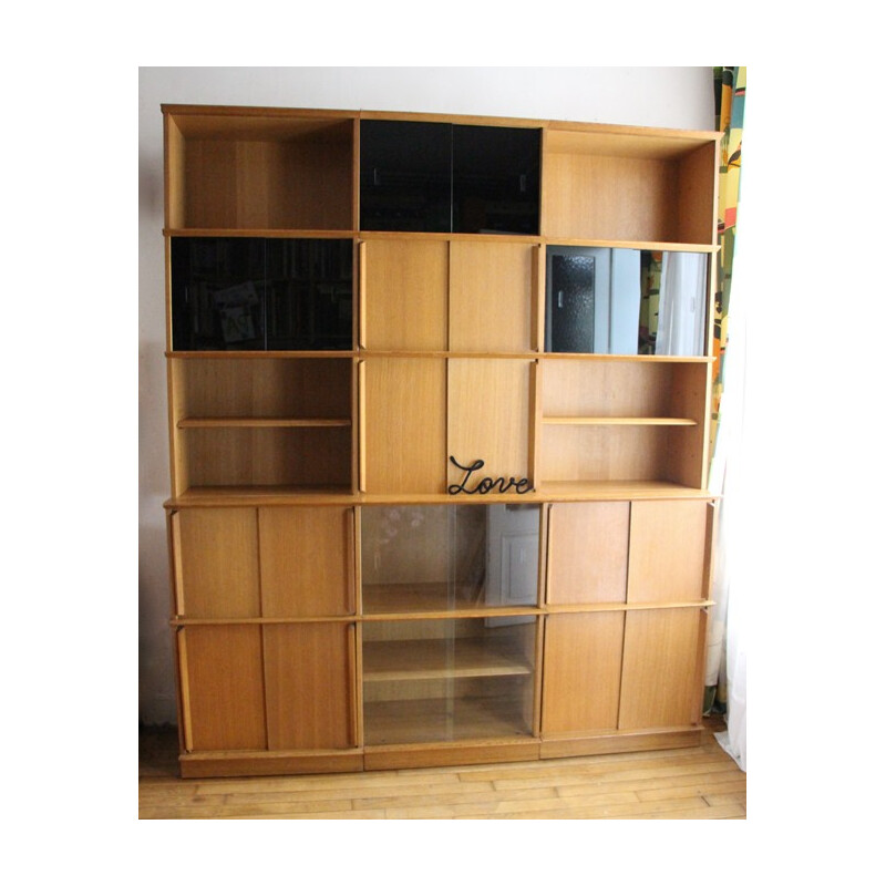 Mid-century modular bookcase Oscar - 1950s