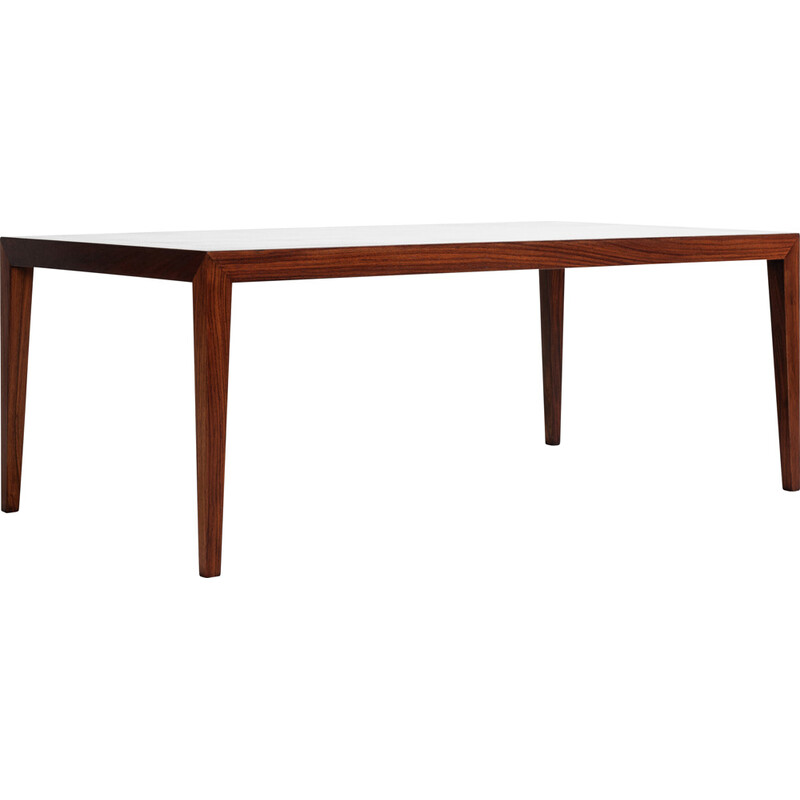 Mesa de café Vintage Rosewood de Severin Hansen para Haslev, Dinamarca Anos 60