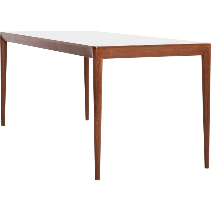 Mesa de café Vintage teak por Erik Riisager Hansen para Haslev, Dinamarca Anos 60