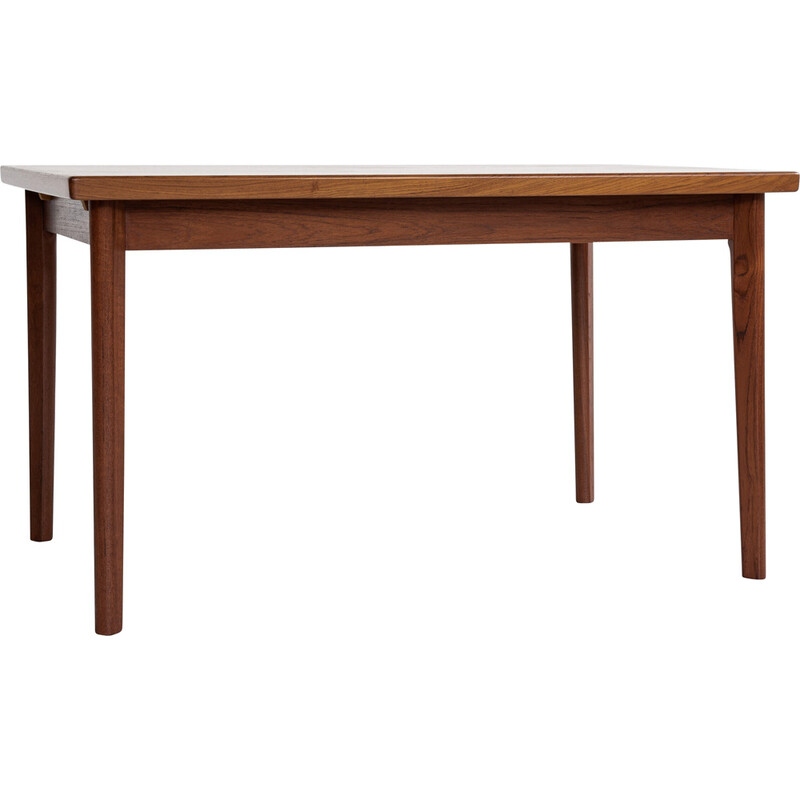 Vintage rectangular extendable table in teak, Denmark 1960s