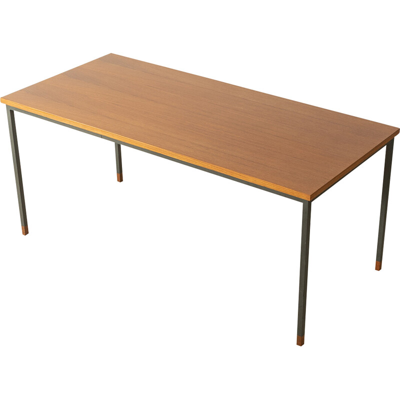 Vintage teak coffee table by Wilhelm Renz for Metallbau Veyhl, Germany 1960s