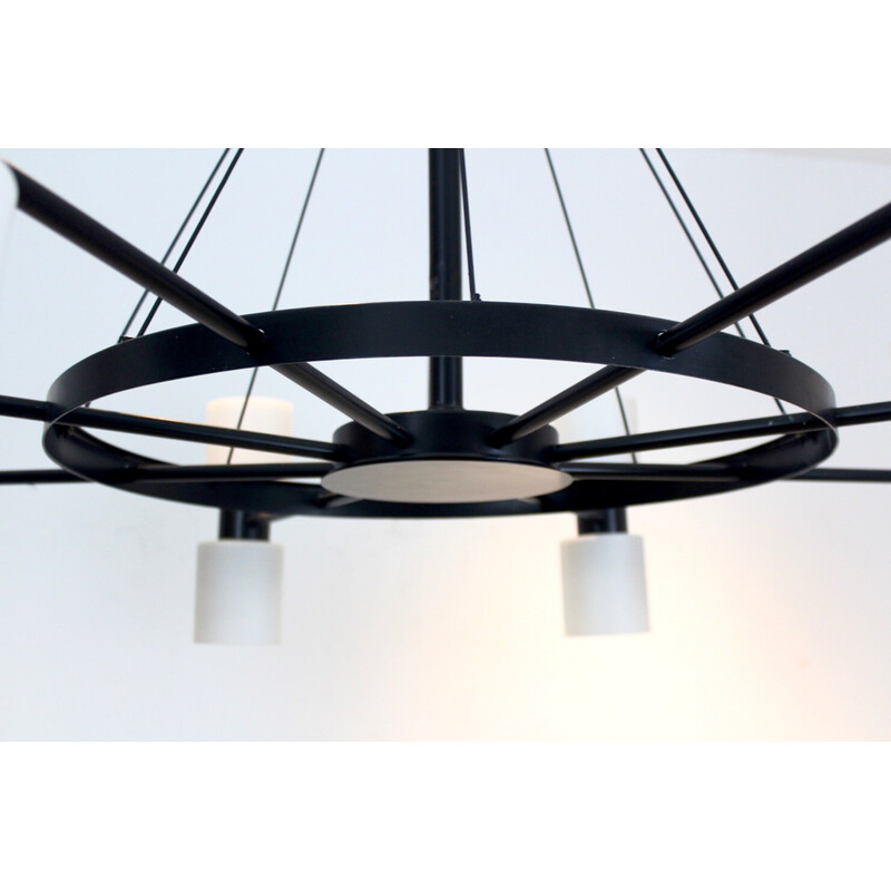 Vintage Zonnewende chandelier by J.W. Bosman for Raak Amsterdam, 1965s