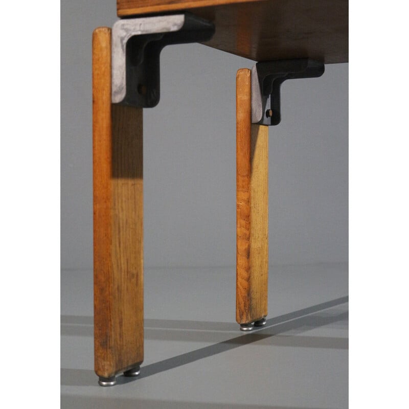 Vintage "plein" stool by Georges Candilis and Anja Blomstetd for Sentou, 1968s