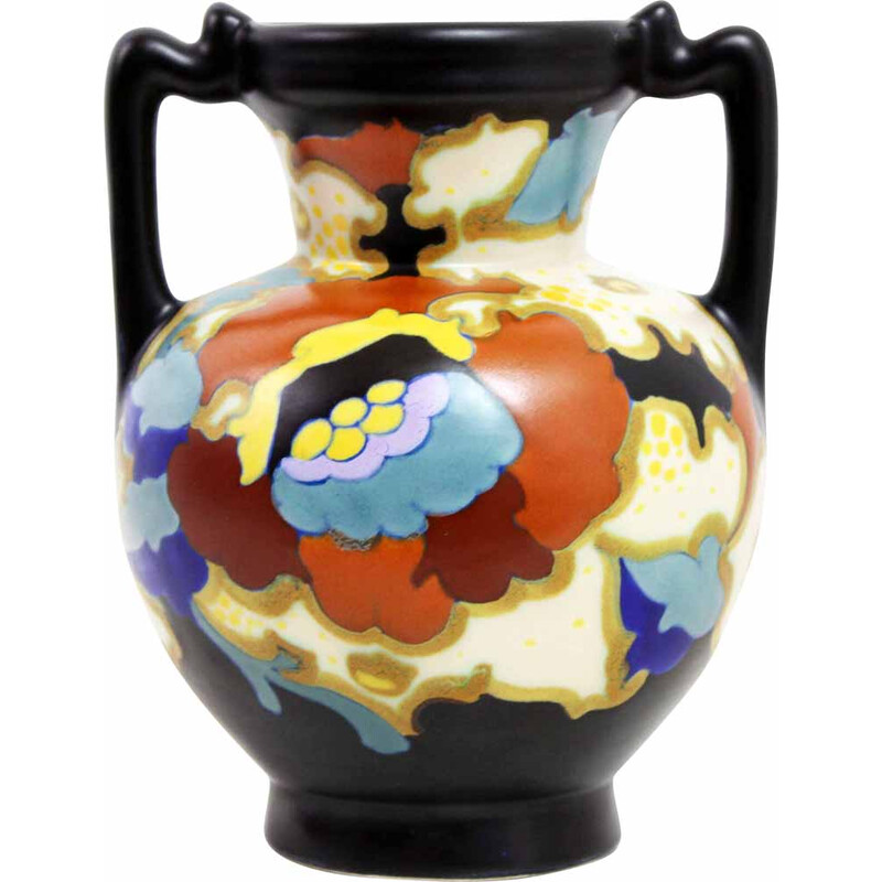 Vintage Art Nouveau vase by Lydia Gouda, Holland