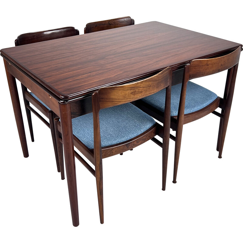 Vintage rosewood dining set, 1960s