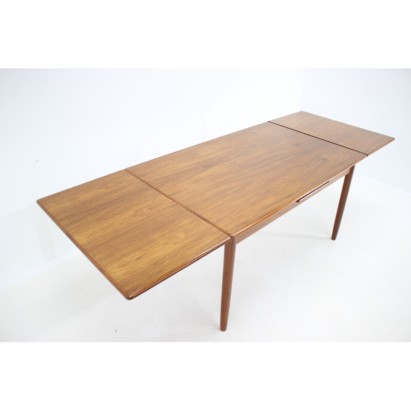 Tavolo vintage allungabile in teak, Danimarca 1960