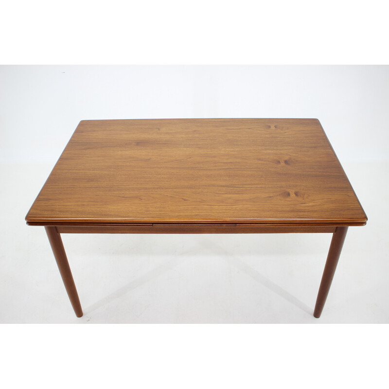 Tavolo vintage allungabile in teak, Danimarca 1960