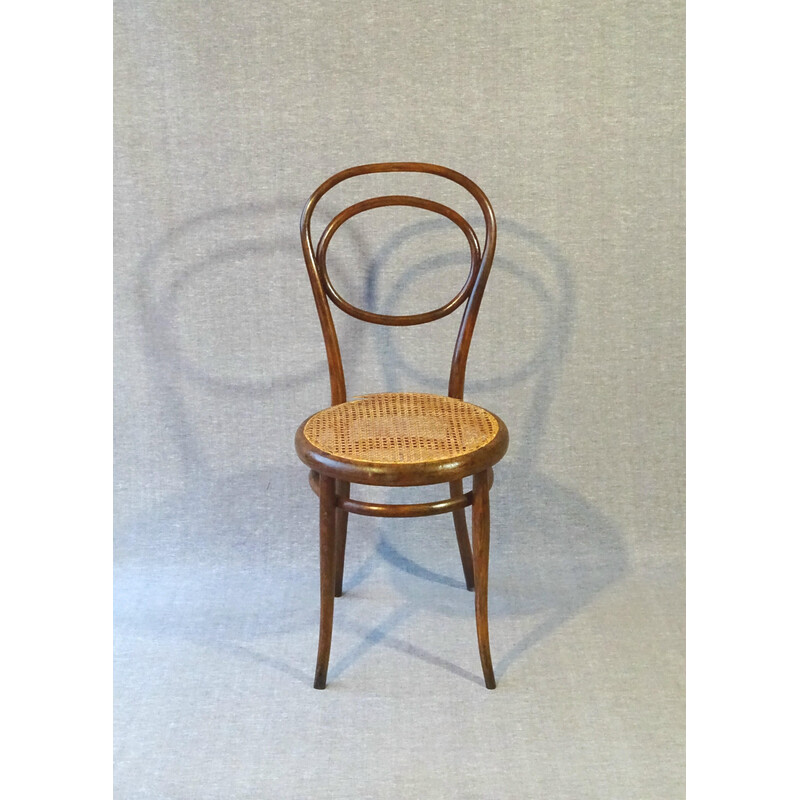 Sedia di canna d'epoca per Thonet, 1870-1875