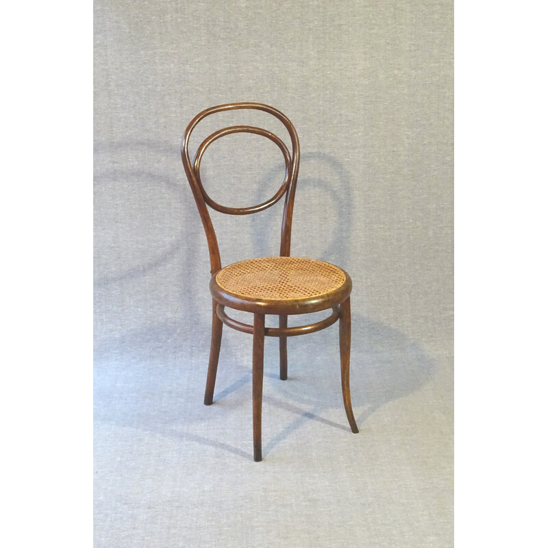 Sedia di canna d'epoca per Thonet, 1870-1875