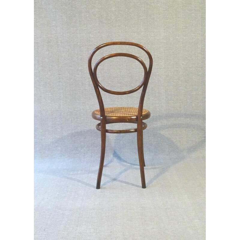 Vintage rieten stoel voor Thonet, 1870-1875